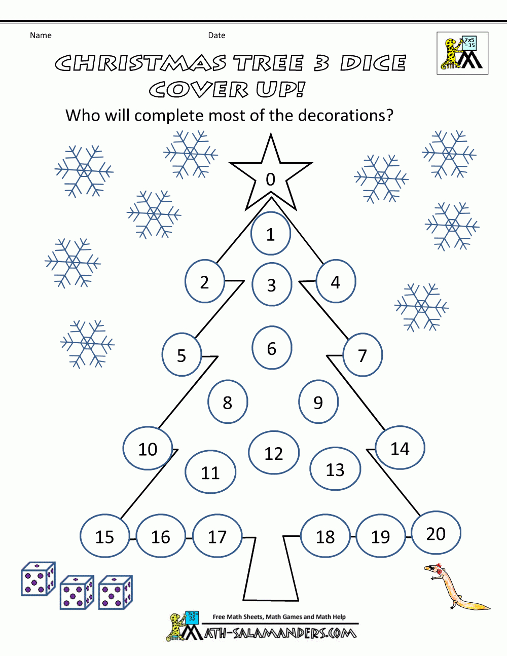 Christmas Math 5Th Grade Worksheets in Free Printable Christmas Math Worksheets 5Th Grade