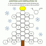 Christmas Math 5Th Grade Worksheets Within Free Christmas Math Worksheets 4Th Grade