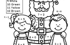 Christmas Math Worksheets For Kindergarten | Christmas Math Activities for Math Christmas Coloring Worksheets