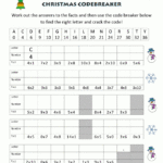 Christmas Math Worksheets Throughout Math Christmas Worksheet