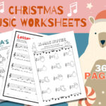 Christmas Music Worksheets Printable Instant Download Music Theory Regarding Printable Christmas Music Worksheets