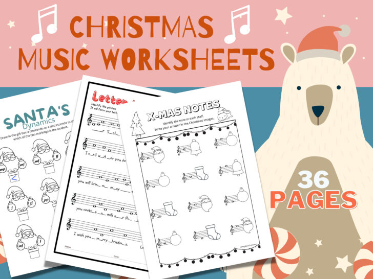 Printable Christmas Music Worksheets