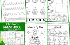 Christmas Preschool Worksheets And Activities No Prep throughout Preschool Worksheets For Christmas