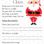 Christmas Reading Comprehension Grade 1 – English Created Resources In Free Christmas Reading Comprehension Worksheets For 3Rd Grade