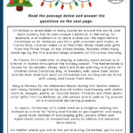 Christmas   Reading Comprehension Worksheet | Games4Esl With Free Christmas Reading Worksheets