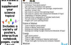 Christmas Science Worksheets No Prep Plants Animals Matter Winter within Science Christmas Worksheet