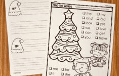 Christmas Sight Word Printables - Simply Kinder Plus inside Free Printable Christmas Sight Word Worksheets