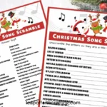 Christmas Song Games Printables: 8 Pages For Hours Of Fun!   Leap With First Letter Of Christmas Carols Worksheet