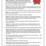 Christmas Song Trivia Game   15 Free Pdf Printables | Printablee In Sing A Song Of Christmas Worksheet Answers