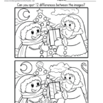 Christmas Spot The Difference Worksheet   Free Printable, Digital Pertaining To Printable Worksheets For Christmas