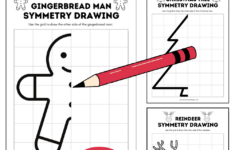 Christmas Symmetry Worksheets - Lemon And Kiwi Designs with Free Christmas Symmetry Worksheets