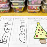 Christmas Symmetry Worksheets   Mirrored Drawing Activity | Teach Inside Free Christmas Symmetry Worksheets