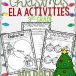 Christmas Third Grade Activity Pack Ela Literacy Reading Writing With Ela Christmas Worksheets