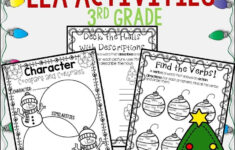 Christmas Third Grade Activity Pack Ela Literacy Reading Writing with Ela Christmas Worksheets