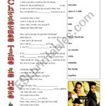 Christmas Time Is Here" Song Listening Activity Sheet With Answer Regarding Sing A Song Of Christmas Worksheet Answers