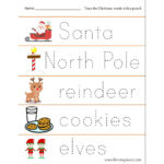 Christmas Tracing Worksheets   Raising Hooks With Regard To Free Christmas Tracing Worksheets