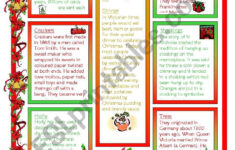Christmas Traditions - Esl Worksheetmowells with My Christmas Traditions Worksheet