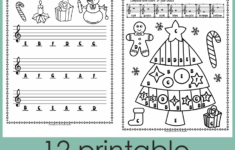 Christmas Treble Clef Note Reading Worksheets throughout Music Theory Christmas Worksheets