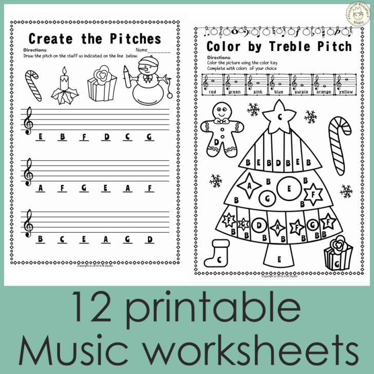 Music Theory Christmas Worksheets