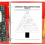 Christmas Tree Addition Puzzle Worksheets [Free Pdf] With Writing Linear Equations Worksheet Christmas Tree Answer Key