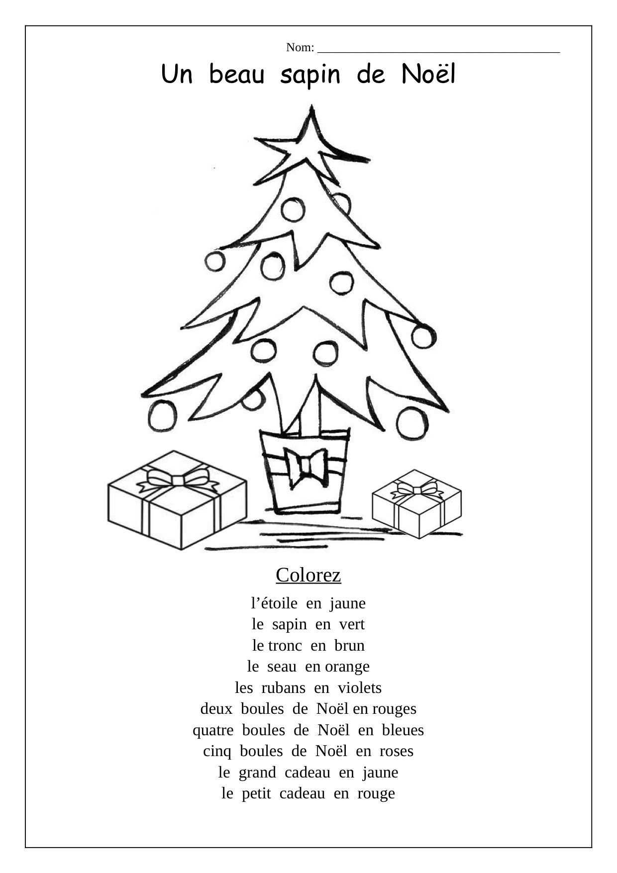 Christmas Trommeln French Worksheet Christmas with regard to Free French Christmas Worksheets