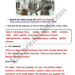 Christmas Truce Advert [1914 Wwi]   Esl Worksheetaurore For World War 1 Christmas Truce Worksheet