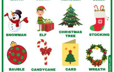Christmas Vocabulary Free English Vocabulary Resources Flashcards inside Esl Christmas Vocabulary Worksheet