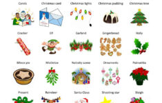 Christmas Vocabulary Hotsell regarding Esl Christmas Vocabulary Worksheet