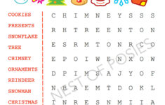 Christmas Word Puzzle Printables For Kids - Nest Of Posies for Free Christmas Puzzle Worksheets