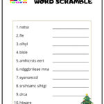 Christmas Word Scramble 1   Ezpzlearn With Regard To Unscramble Christmas Words Worksheet