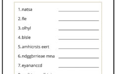 Christmas Word Scramble 1 - Ezpzlearn with regard to Unscramble Christmas Words Worksheet
