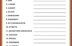 Christmas Word Scramble - 10 Free Pdf Printables | Printablee intended for Scrambled Christmas Super Teacher Worksheets