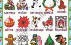 Christmas Word Scramble - Esl Worksheetmafaldita2009 intended for Unscramble Christmas Words Worksheet