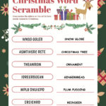 Christmas Word Scramble Free Printable With Answer Key In Super Teacher Worksheets Scrambled Christmas Answers