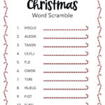 Christmas Word Scrambles   15 Free Printables | Printabulls For Scrambled Christmas Worksheet