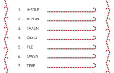 Christmas Word Scrambles - 15 Free Printables | Printabulls for Scrambled Christmas Worksheet