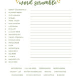 Christmas Word Scrambles   15 Free Printables | Printabulls Within Scrambled Christmas Worksheet