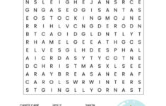 Christmas Word Search Printable (For Kids Or Adults) pertaining to Word Search Worksheets Christmas