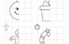 Christmas Worksheet - Symmetry Drawing | Planerium intended for Symmetry Christmas Worksheets