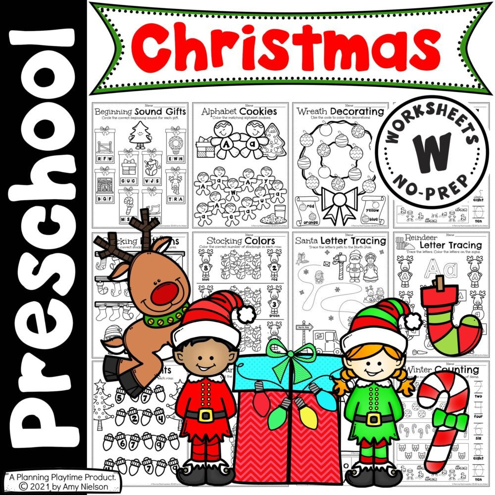 Christmas Worksheets For Preschool - Planning Playtime throughout Preschool Worksheets For Christmas