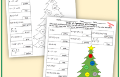 Christmas Worksheets: Order Of Operations With Integers | Teaching inside Order Of Operations Christmas Worksheets