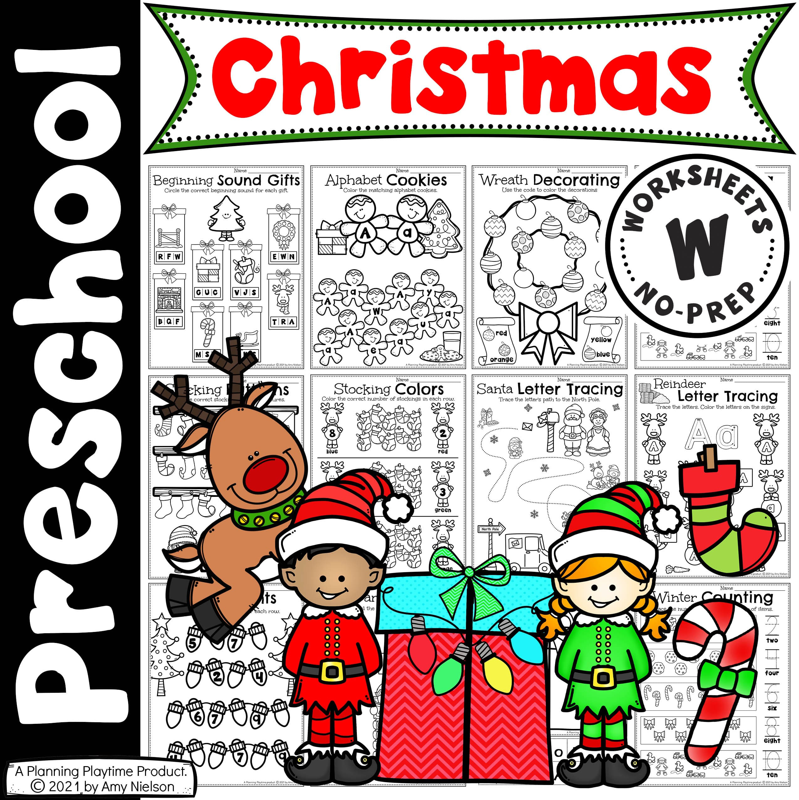 Christmas Worksheets Preschool - Planning Playtime inside Pre-K Christmas Worksheets Free