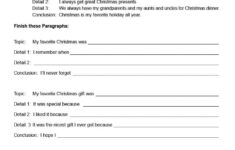 Christmas Writing Activities in Middle School Christmas Worksheets