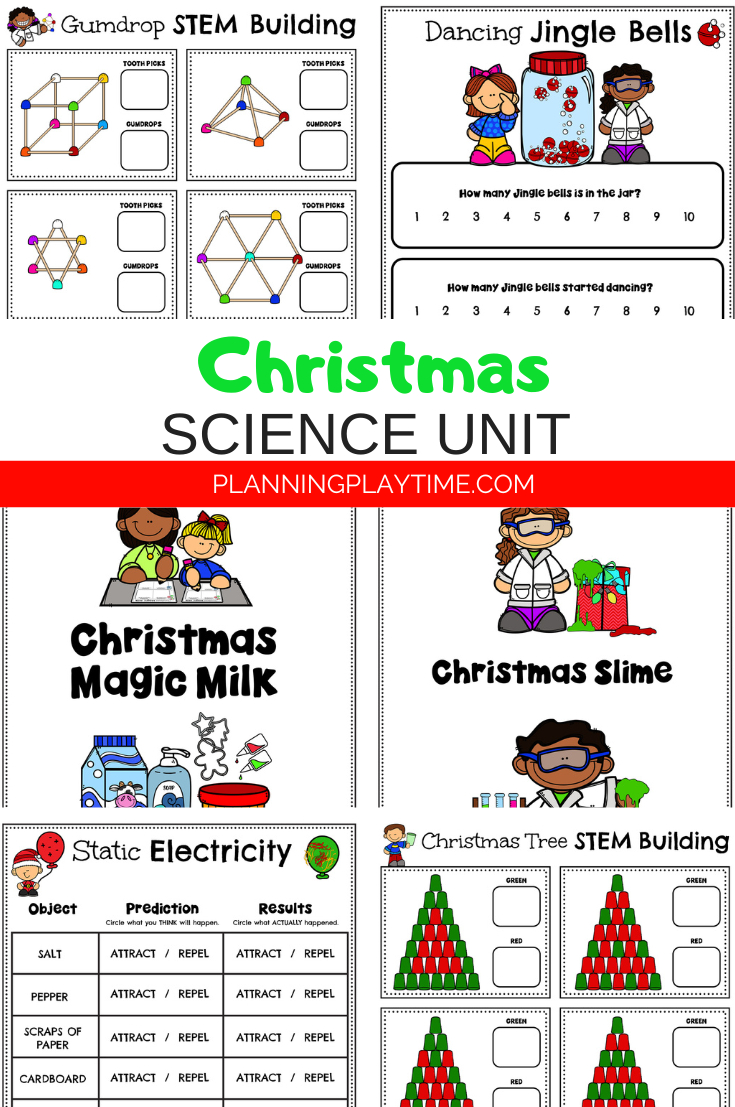 Christms Science Experiments For Kids - Planning Playtime in Free Christmas Science Worksheets