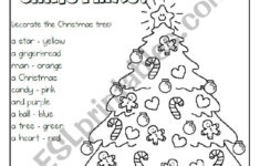 Decorate The Christmas Tree – Esl Worksheetmakigi intended for Decorate A Christmas Tree Worksheet