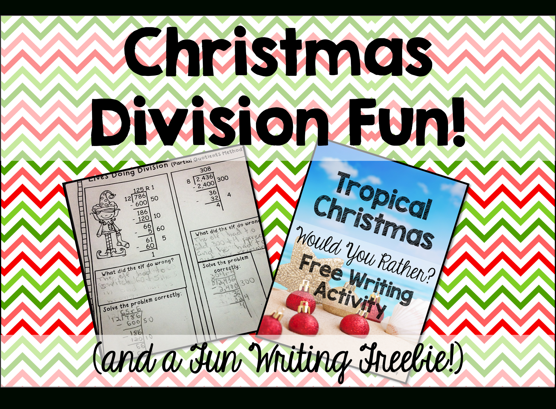 Division Fun And A Tropical Christmas Freebie - Teaching With with regard to Long Division Christmas Worksheets