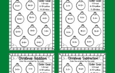 Easy Christmas Math Worksheets - Free! - Kids Activity Zone inside Subtraction Christmas Worksheets