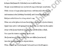 English Worksheets: "Twas The Night Before Christmas" Madlib for The Night Before Christmas Worksheet