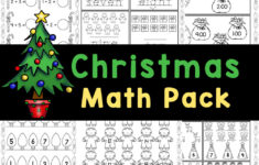🎄 Free Christmas Math Worksheets For Kindergarten with Easy Christmas Math Worksheets