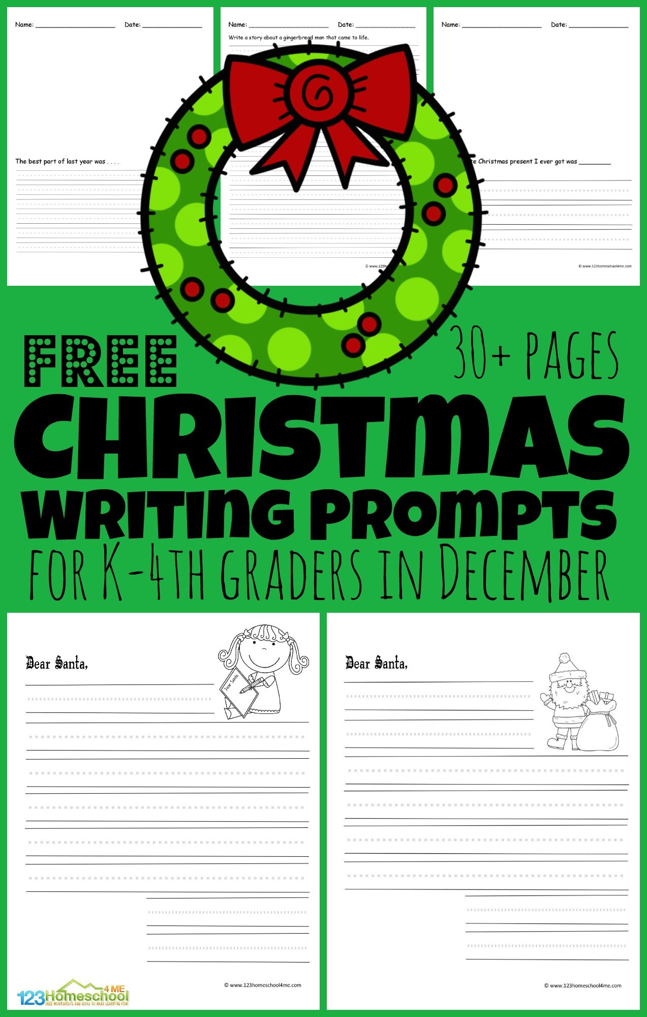 🎄 Free Christmas Writing Prompts For Kids regarding Free Christmas Writing Prompts Worksheets